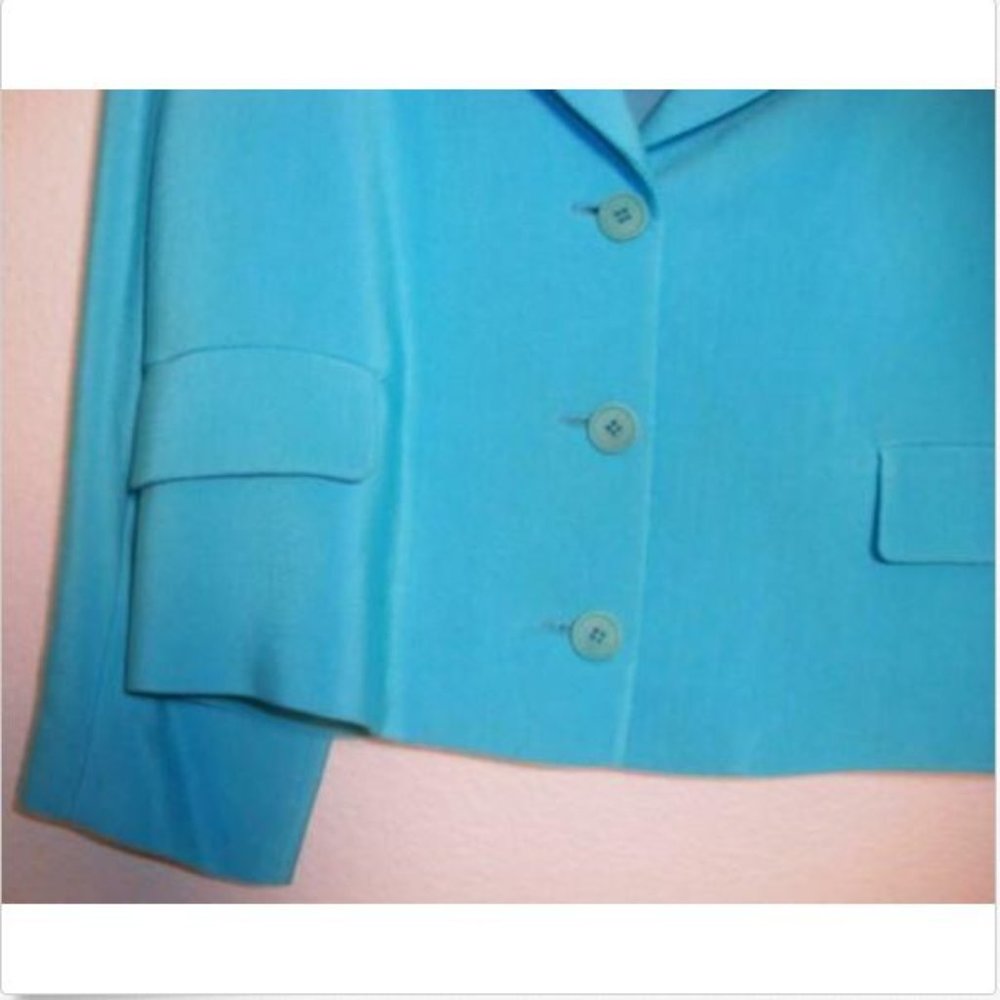 Bottega Veneta Women's Blue Blazer Jacket 44 - Picture 4 of 6